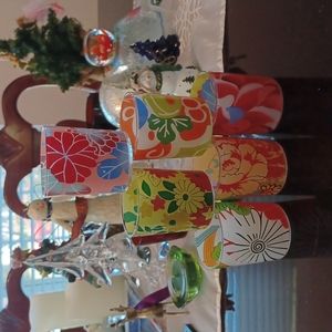 💚Set of 4 Fun Cordial glasses